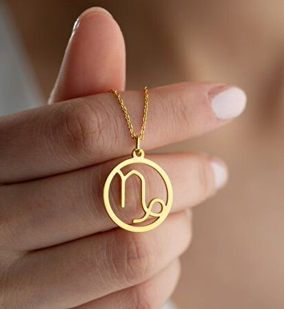 Oğlak Burç 14 Ayar Altın Kolye