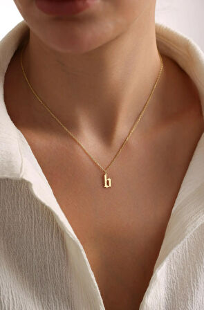 Harf 14 Ayar Altın Kolye