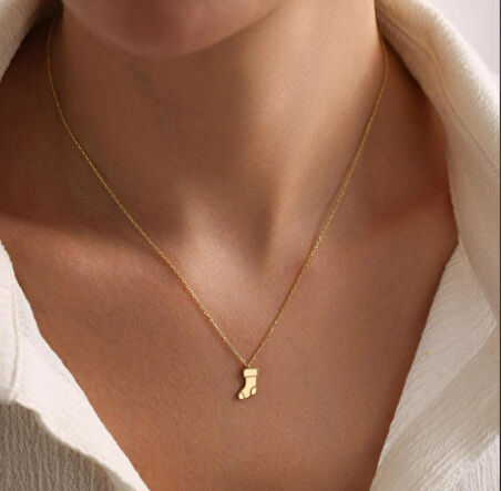 Çorap 14 Ayar Altın Kolye