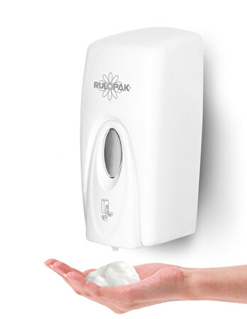 Rulopak Manuel Doldurmalı Köpük Sabun Dispenseri 1000 Ml Beyaz