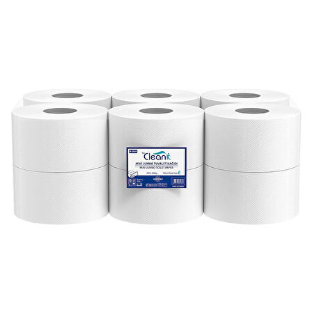 Rulopak Mini Jumbo Tuvalet Kağıdı 2 Katlı 12'Li Paket 4 Kg