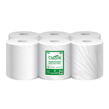 Rulopak By Clean Hareketli Havlu 2 Katlı 21 Cm 58 Metre 6'Lı Paket 3,5 Kg