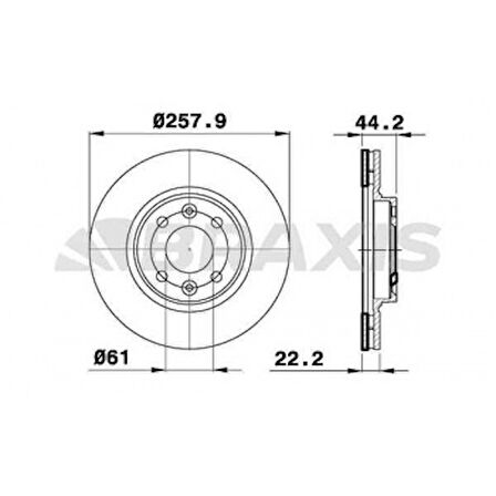 Renault Fren Diski Ön Clio IV 12> Clio IV 13> Symbol III 13> Symbol II 12> Zoe 12> Kangoo III 08> Megane III - Braxıs Ae0351