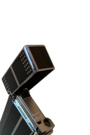 Siyah Gümüş Desenli Tek Torch Pürmüz Puro Çakmağı - TR6685