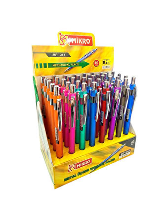 Mikro MP-314 Metal Versatil Kalem 0.7mm 40 Adet 