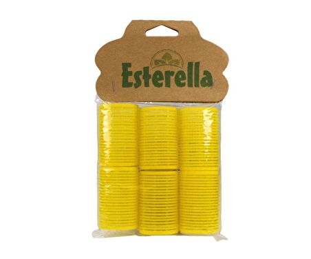 Esterella 8248 Yapışkan Bigudi Büyük 6'Lı - Sarı