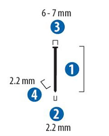 Red Hit St57 Zımba Çivisi 57 Mm