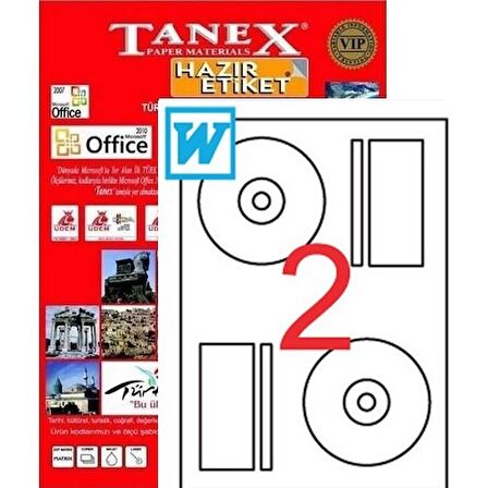 TANEX 118 X 38 MM LAZER ETİKET TW-2117