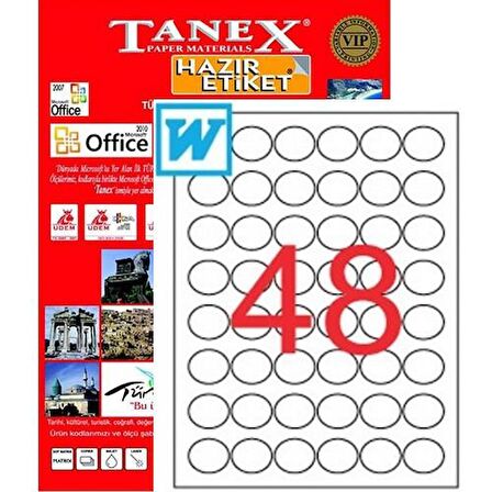 TANEX 30mm LAZER ETİKET TW-2130