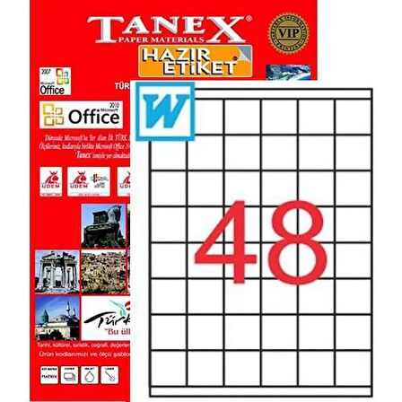 TANEX 35x37mm LAZER ETİKET TW-2137