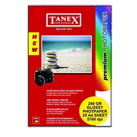 Tanex Fotoğraf Kağıdı 20 Yp A4 240 Gr