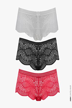 Kadın Boxer Külot 3'lü Paket 