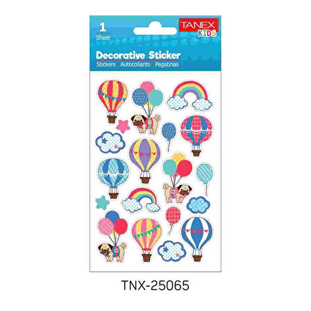 Tanex TNX-25065 Uçan Balonlar Serisi Etiketi 5 Ad.