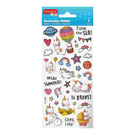 Tanex Unıcorn Serisi Sticker TNX-25123