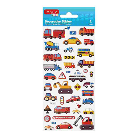 Tanex Kara Taşıtları Serisi Sticker TNX-25134