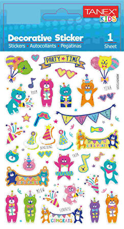 Tanex Renkli Dekor Serisi Etiketi TNX-25163