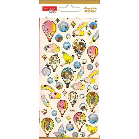 Tanex Decorative Sticker - 2 Puffy Etiketi TNX-5001
