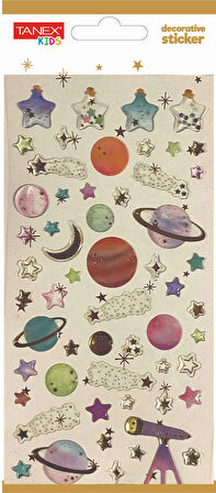 Tanex Decorative Sticker-7 Puffy Etiketi TNX-5006