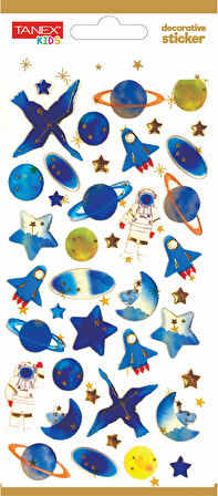 Tanex Decorative Sticker-12 Puffy Etiketi TNX-5011