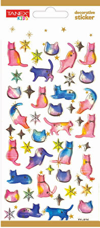 Tanex Decorative Sticker-16 Puffy Etiketi TNX-5015