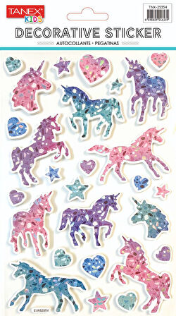 Tanex Unicorn Serisi Puffy Etiketi TNX-25354