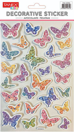 Tanex Kelebek Serisi Puffy Etiketi TNX-25356