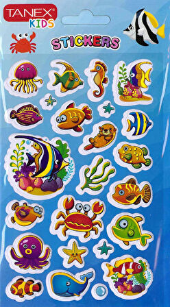 Tanex Deniz Canlıları Serisi 3D Etiketi TNX-26166
