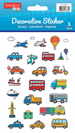 Tanex Ulaşım Araçları Laklı Etiket STL-102