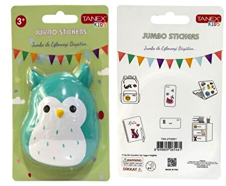 Tanex Jumbo Stickers Sukuşi Baykuş