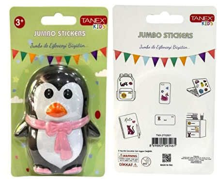 Tanex Jumbo Stickers Sukuşi Penguen Atkılı