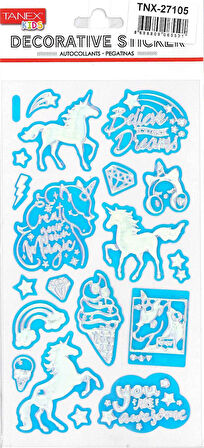 Tanex Puffy Parklak Unicorn Serisi TNX-27105