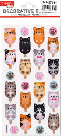 Tanex Puffy Boncuk Kediler Serisi TNX-27111