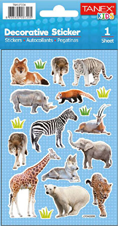 Tanex Puffy Vahşi Hayvanlar Serisi TNX-27204