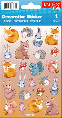 Tanex Puffy Orman Hayvanları Serisi TNX-27246