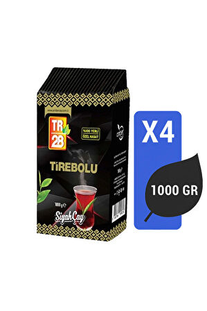 Tirebolu TR28 Dökme Siyah Çay 1000 Gr x 4 Adet