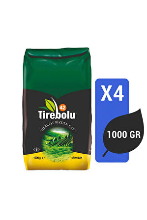Tirebolu42 Siyah Çay 1000 gr x 4 Adet