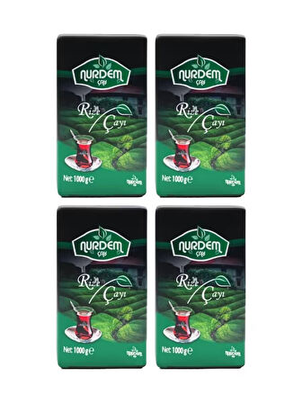 Nurdem Çay Rize Çayı 1000 Gr x 4 Adet