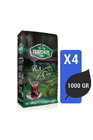 Nurdem Çay Rize Çayı 1000 Gr x 4 Adet