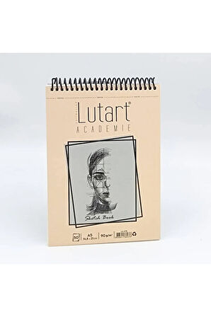 Akademie Spiralli Eskiz Defteri 90 gr Ivory A5 50 Yaprak