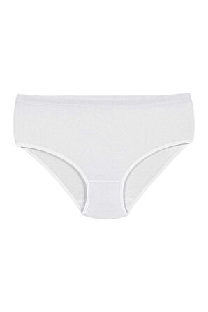 Yıldız 3580 Beyaz Ribana Biyeli Kadın Bato Külot