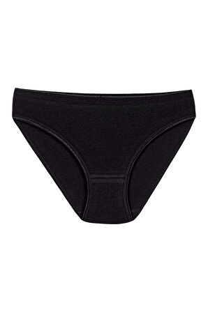 Yıldız 3726 Siyah Likralı İz Yapmaz Kadın Bikini Külot