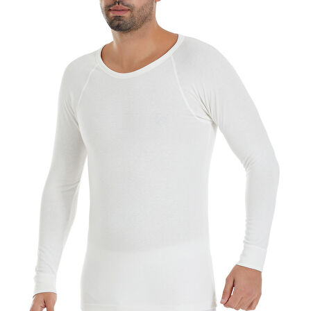 Yıldız 266 Ekru Termal Yuvarlak Yaka Uzun Kollu İçlik