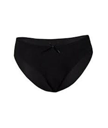 Yıldız 3593 Siyah Ribana Kalpli Kadın Bato Külot