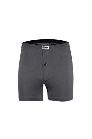 Yıldız 43 Füme Düz Renk Bol Kesim Erkek Boxer