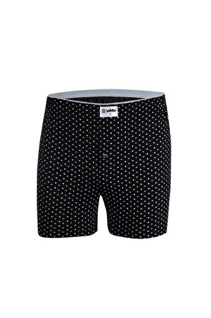 YILDIZLI  HAVLU BEL BOXER SİYAH
