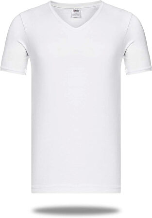 Star 206 Modal Yarım Kol V-Yaka T-Shirt Atlet