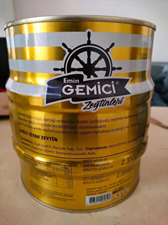 siyah zeytin 2000 g xl