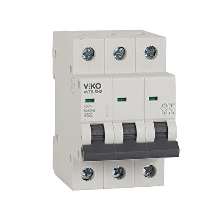 Viko Otomatik Sigorta 3x10A B 4.5kA 4VTB-3B10