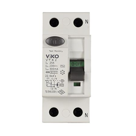 Viko Kaçak Akım Rölesi 2x25A 30mA VTR2-2530