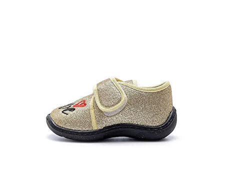 First Step Panduf Ayakkabı Bebek Günlük Panduf Ayakkabı F-711-GOLD Sarı